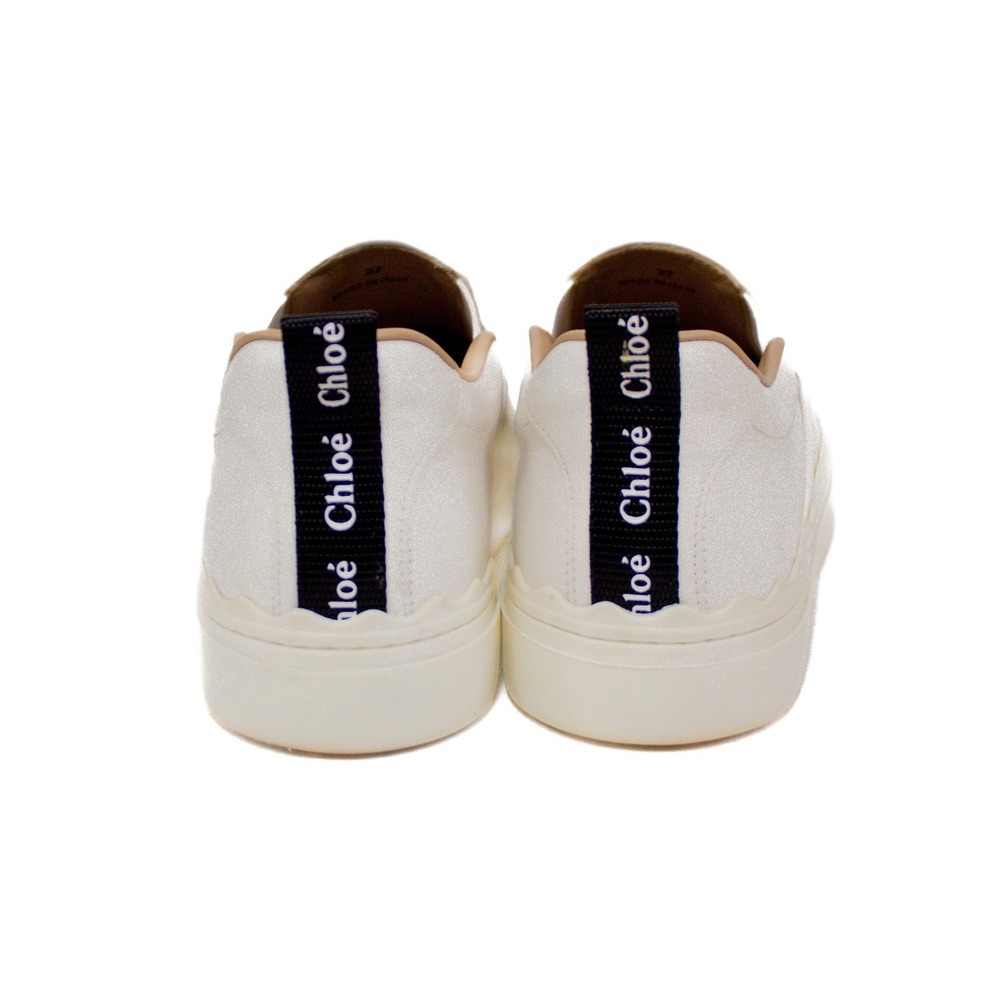 CHLOÉ LAUREN LEATHER SLIP ON SNEAKERS Women's Size 7 US/ 37 EU - Picture 7 of 12